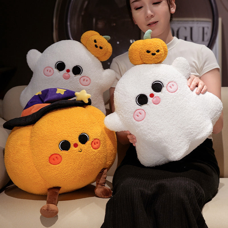 Cute Halloween Pumpkin Doll Ghost Pillow