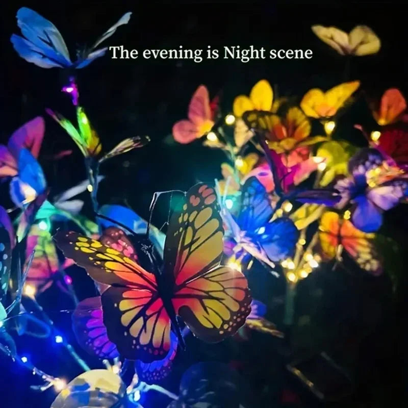 Solar Butterfly Flower LED Lawn Lamp