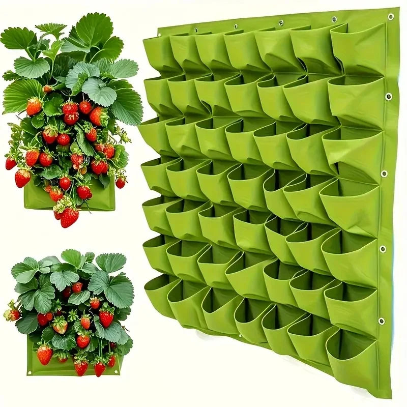 18-Pocket Wall-Mounted Garden Planter Bag