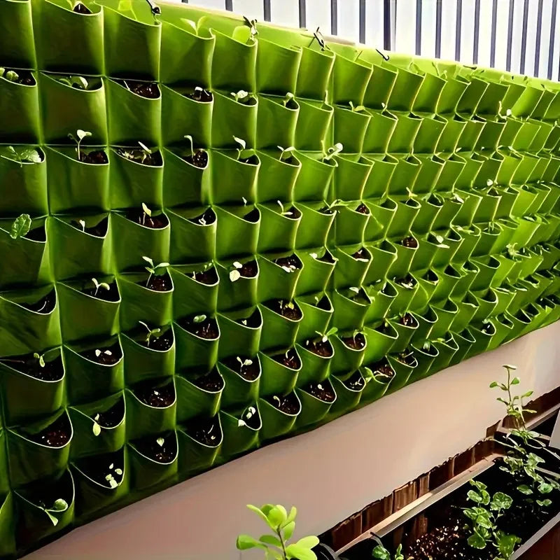 18-Pocket Wall-Mounted Garden Planter Bag