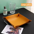 Leather-Look Foldable Tray & Key Storage Set