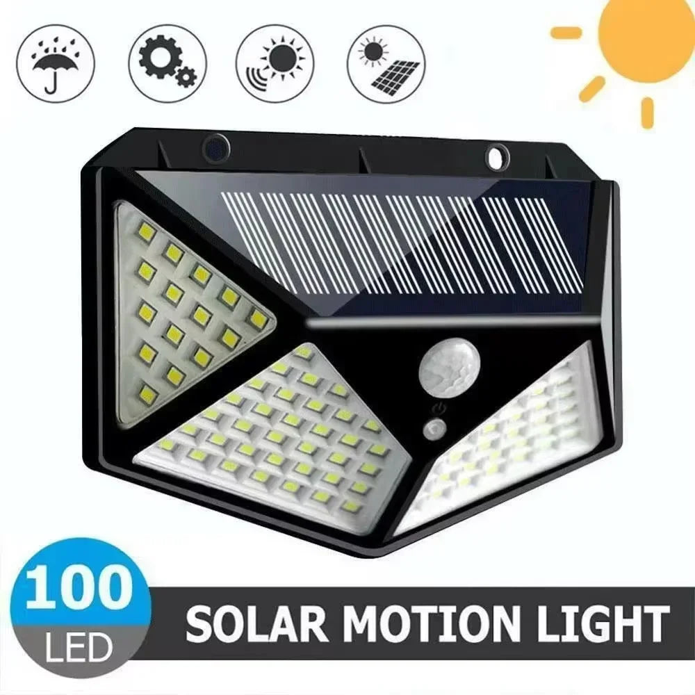 100-LED Solar Motion Sensor Spotlight (IP65)