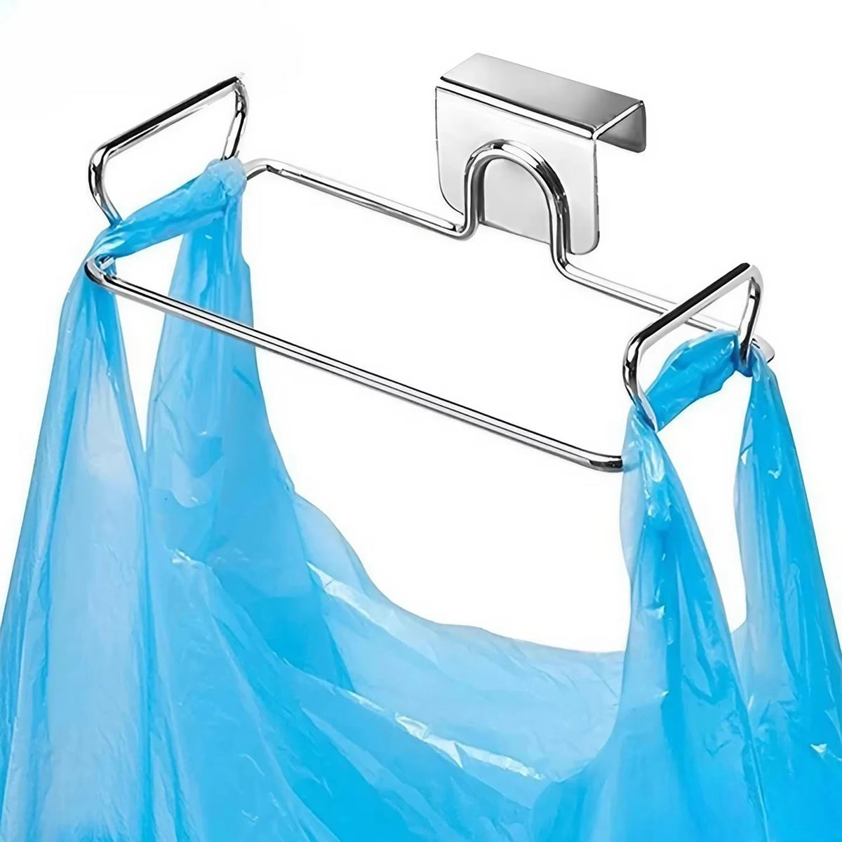 Wall-Mounted Stainless Steel Trash Bag Holder
