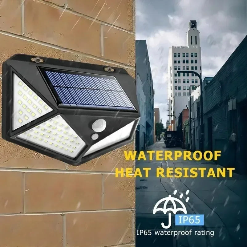 100-LED Solar Motion Sensor Spotlight (IP65)