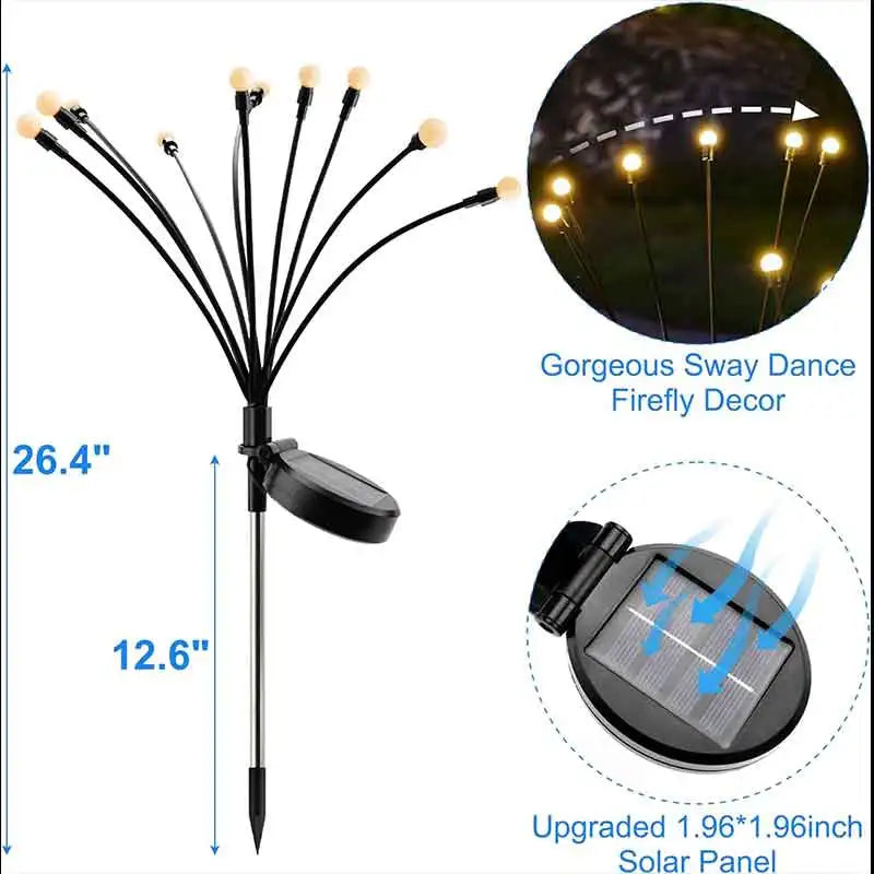 Solar Firefly Garden Stake Lights