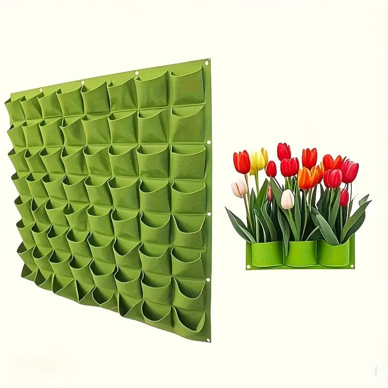 18-Pocket Wall-Mounted Garden Planter Bag