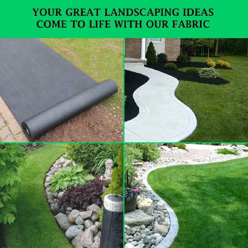 Heavy-Duty Weed Barrier Landscape Fabric