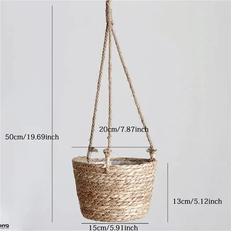 Macramé Jute Hanging Plant Basket