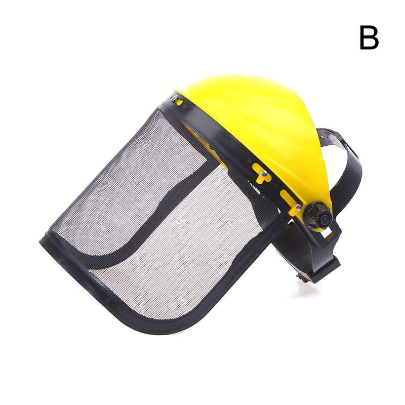 Garden Safety Helmet with Flip-Up Mesh Visor
