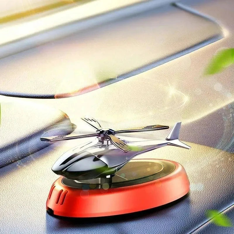 Solar Airplane Car Freshener & Dashboard Ornament