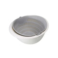 Double-Layer Rotating Fruit & Vegetable Draining Basket