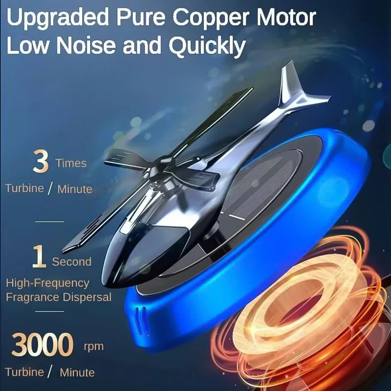 Solar Airplane Car Freshener & Dashboard Ornament