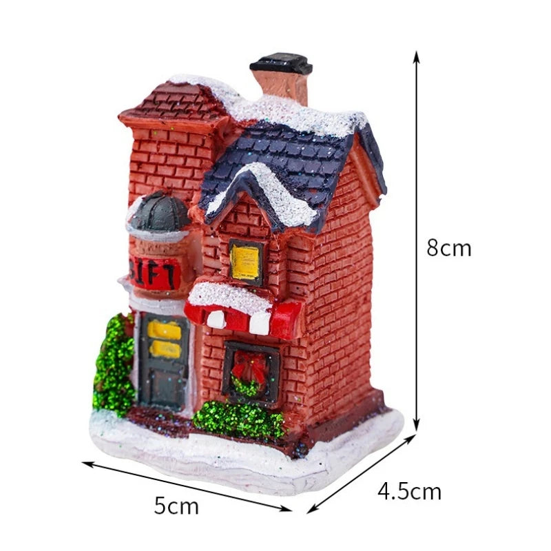 Christmas House LED Night Light with Battery
