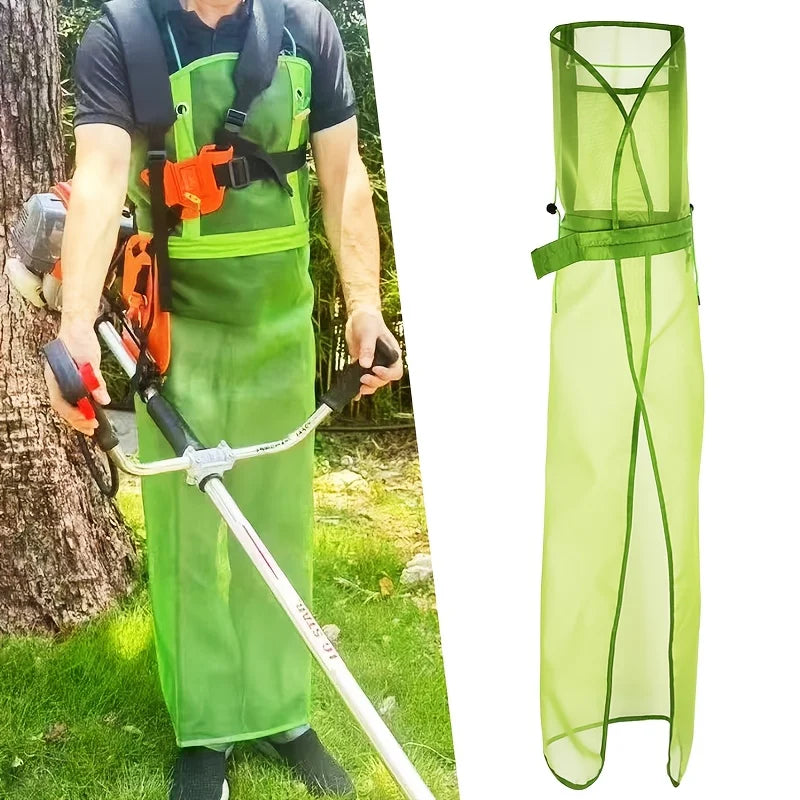 Lawn Mowing Apron with Shoulder Harness