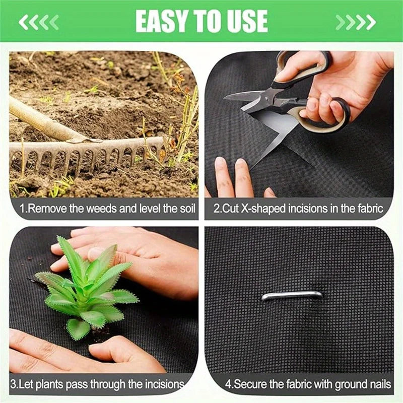 Heavy-Duty Weed Barrier Landscape Fabric