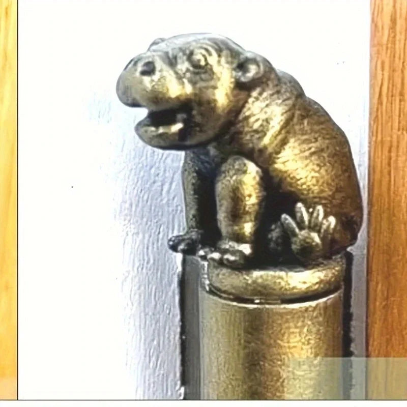Decorative Bronze Animal Door Hinge & Cabinet Ornament
