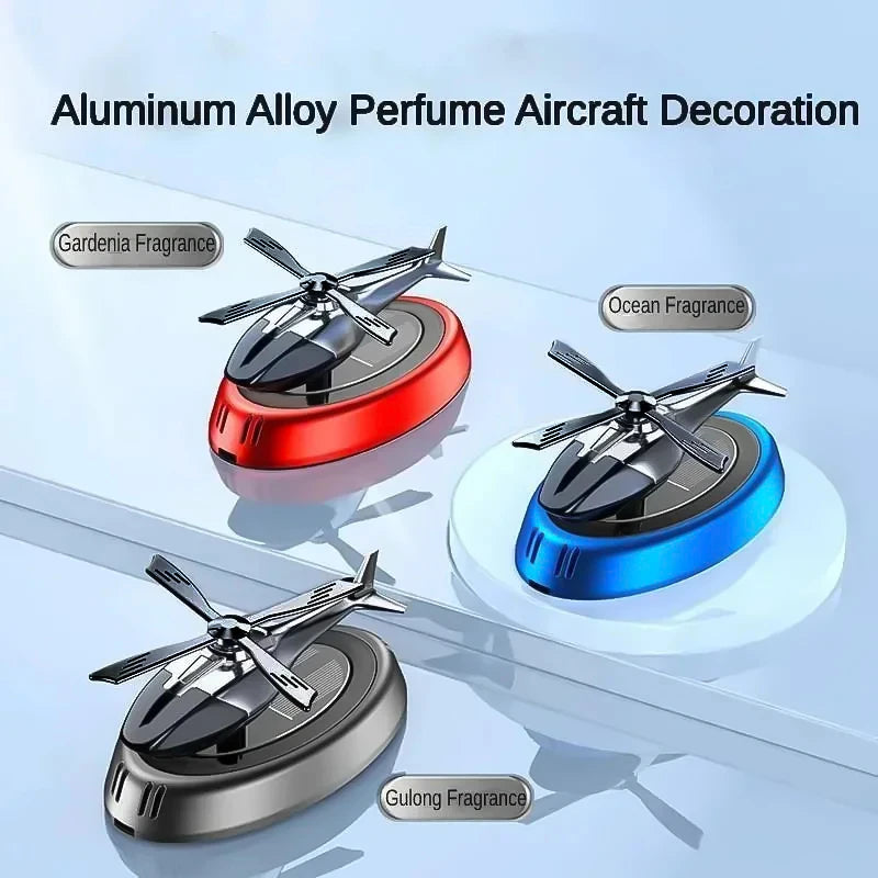 Solar Airplane Car Freshener & Dashboard Ornament
