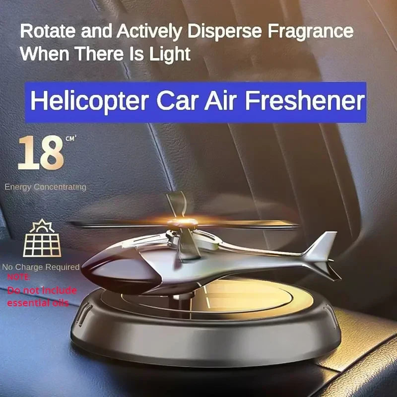 Solar Airplane Car Freshener & Dashboard Ornament