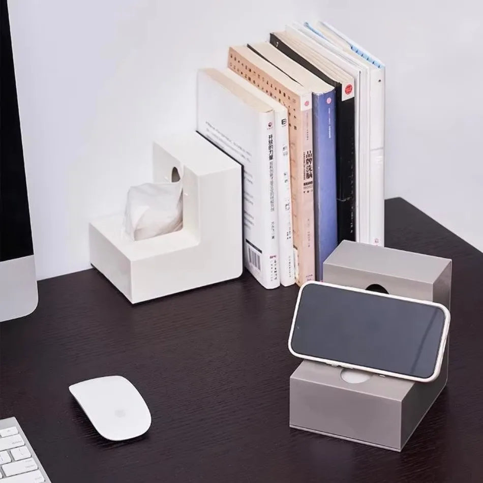 Modern Desktop Tissue Box Holder