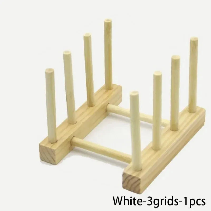 Wooden Dish Drying Rack with Drainboard