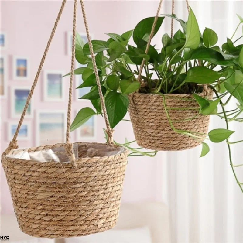 Macramé Jute Hanging Plant Basket