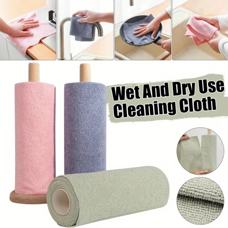 Reusable Microfiber Cleaning Roll (20 Cloths)