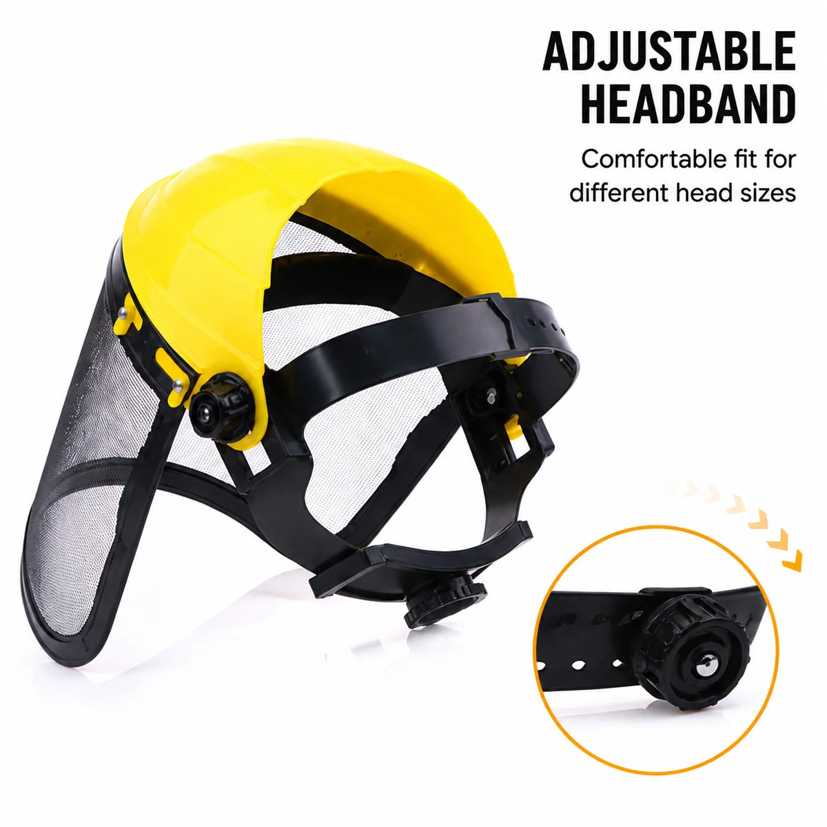 Garden Safety Helmet with Flip-Up Mesh Visor