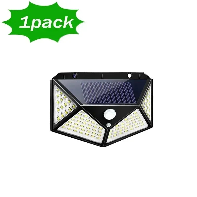 100-LED Solar Motion Sensor Spotlight (IP65)