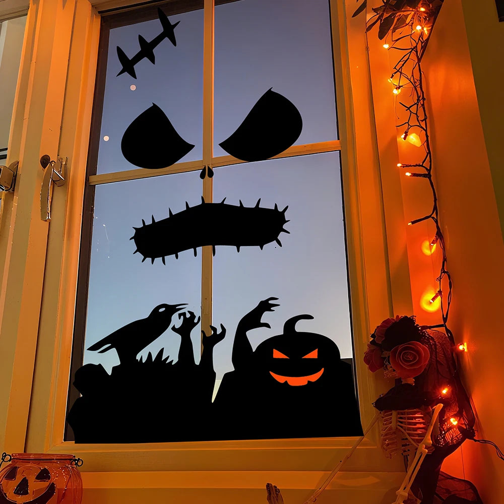Halloween Decorations Room Door Stickers