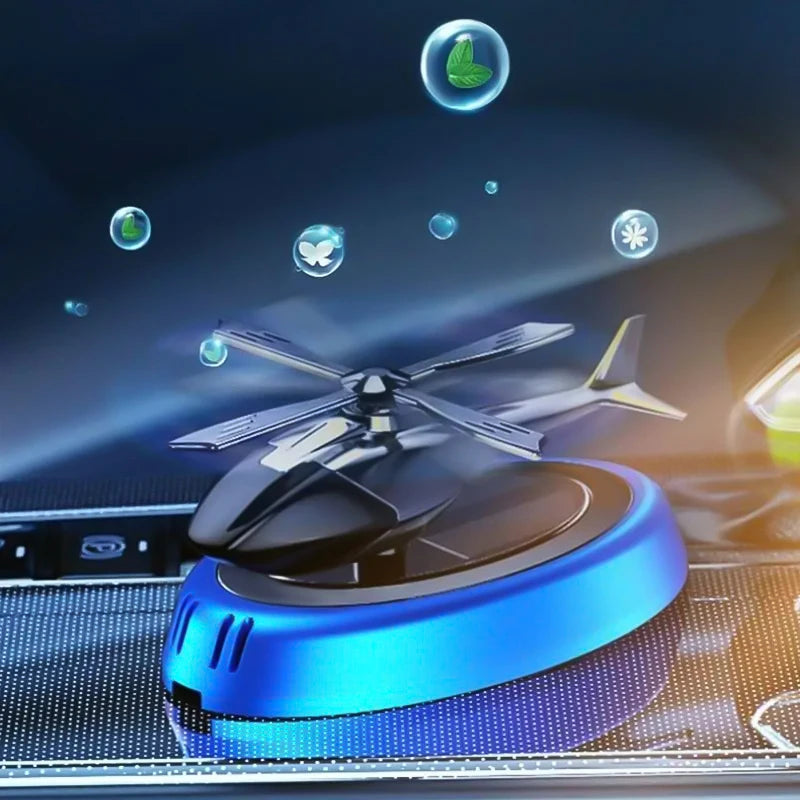 Solar Airplane Car Freshener & Dashboard Ornament