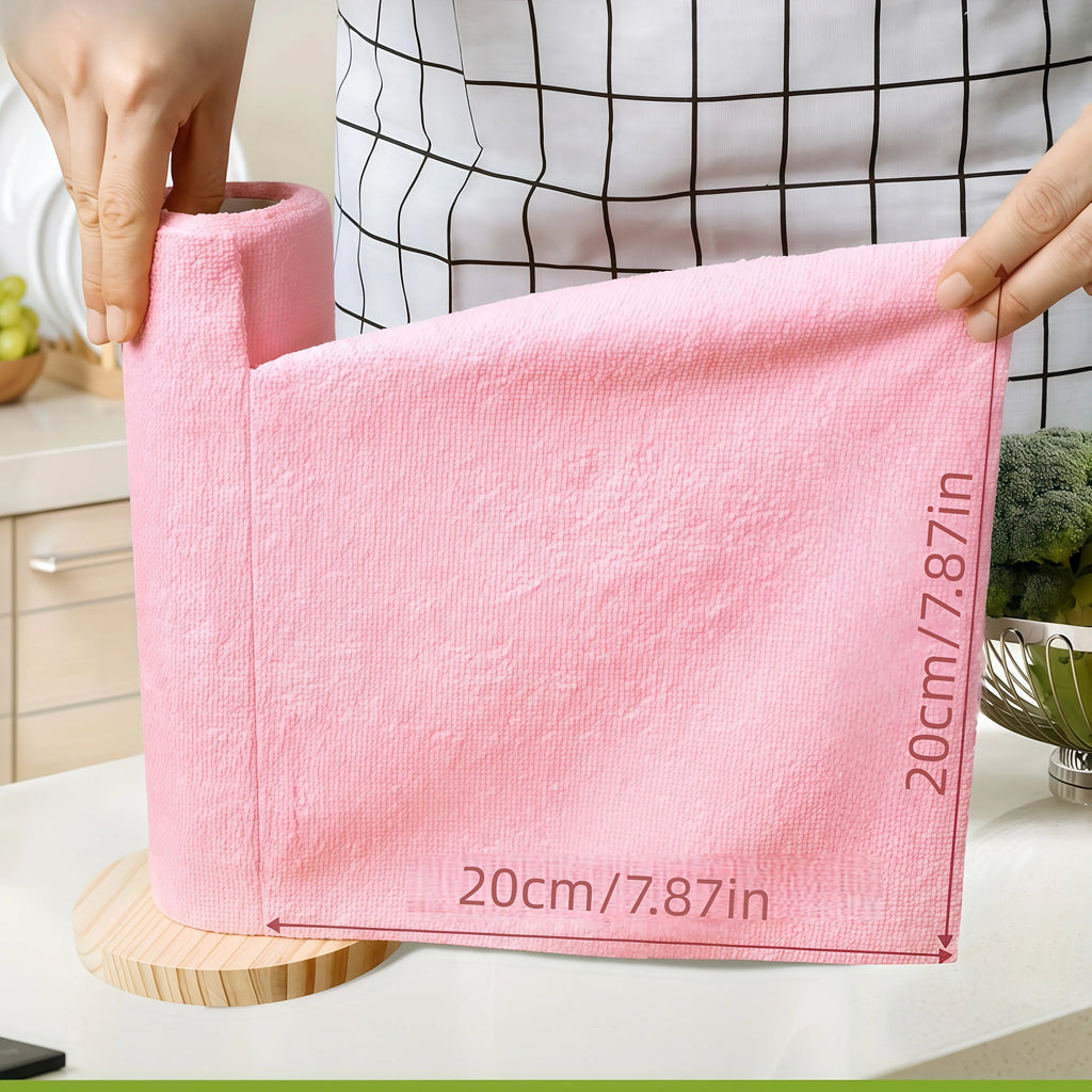 Reusable Microfiber Cleaning Roll (20 Cloths)