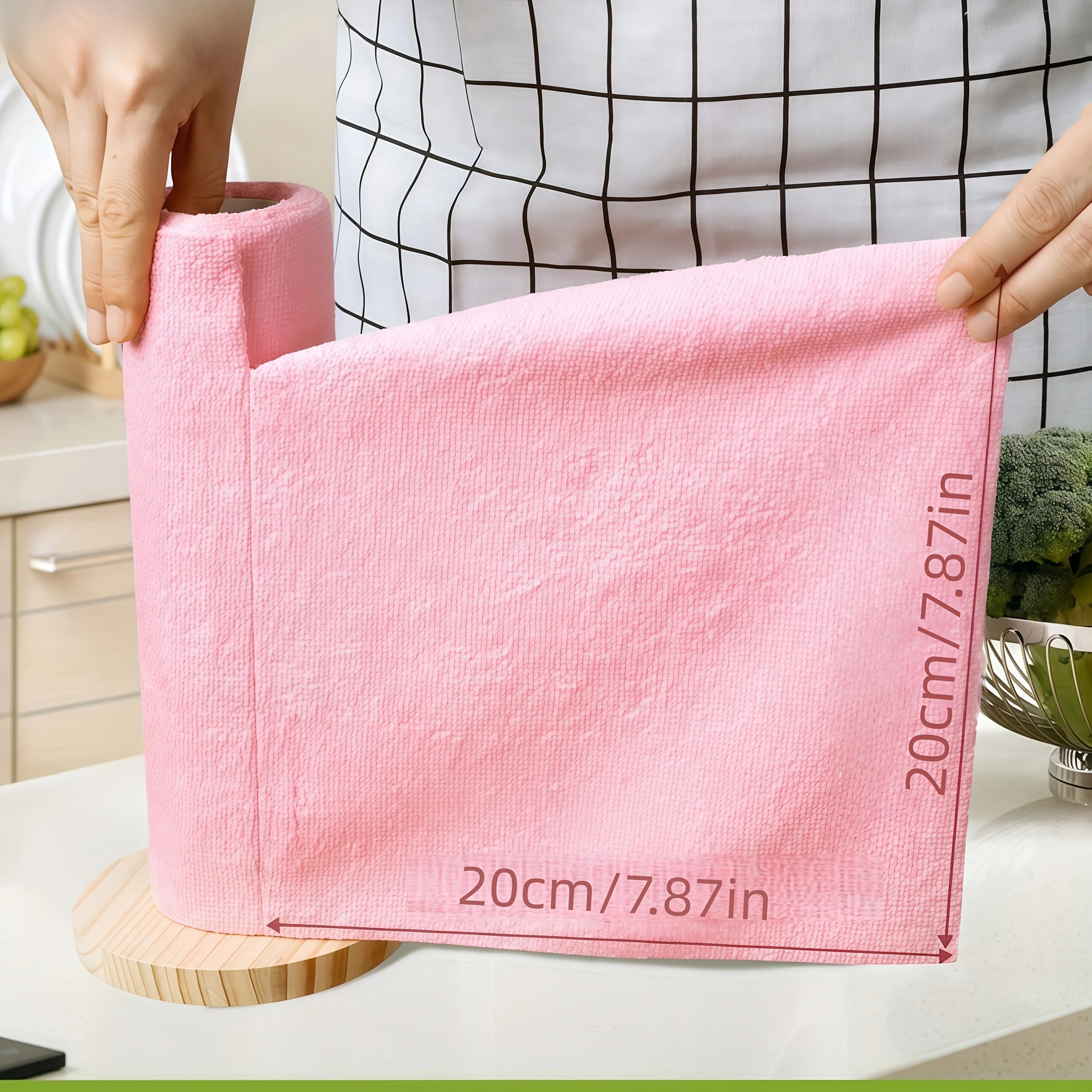 Reusable Microfiber Cleaning Roll (20 Cloths)