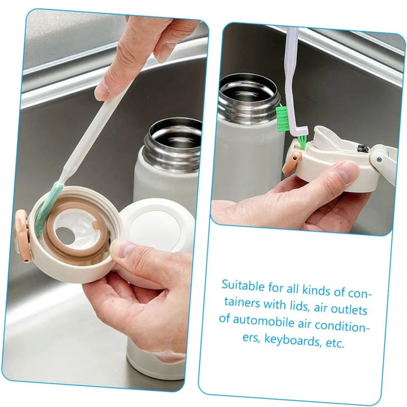 Household Cleaning Brush Kit (Bottle, Straw & Window)