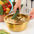 3-in-1 Stainless Steel Kitchen Mixing & Grinding Set