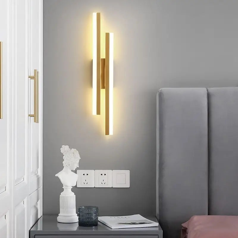 Modern LED Wall Sconce with Acrylic Shade (Dimmable)