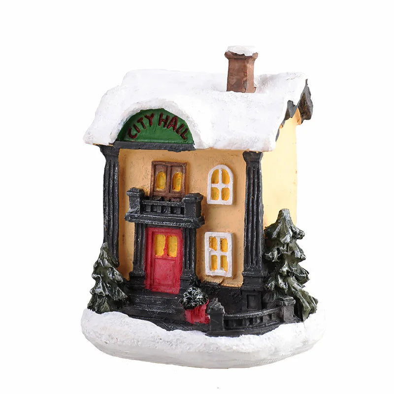 Christmas House LED Night Light with Battery